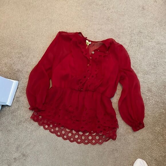 Robert Rodriguez XS New Red Top - Picture 1 of 5